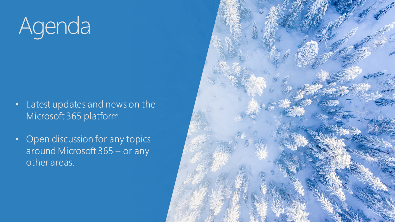 Microsoft 365 Platform Call December 28th 2021 Screenshot Summary 