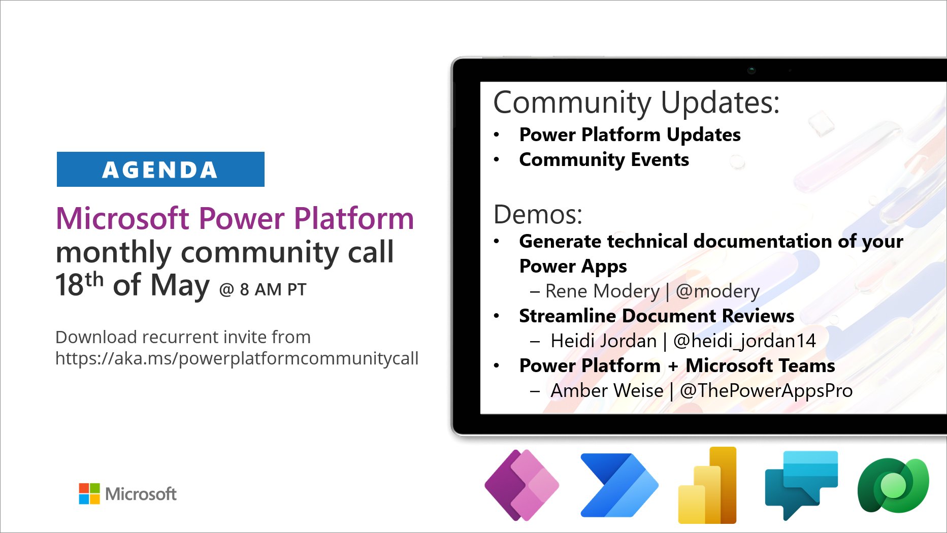 Power Platform Community Call – May 2022 – Screenshot Summary