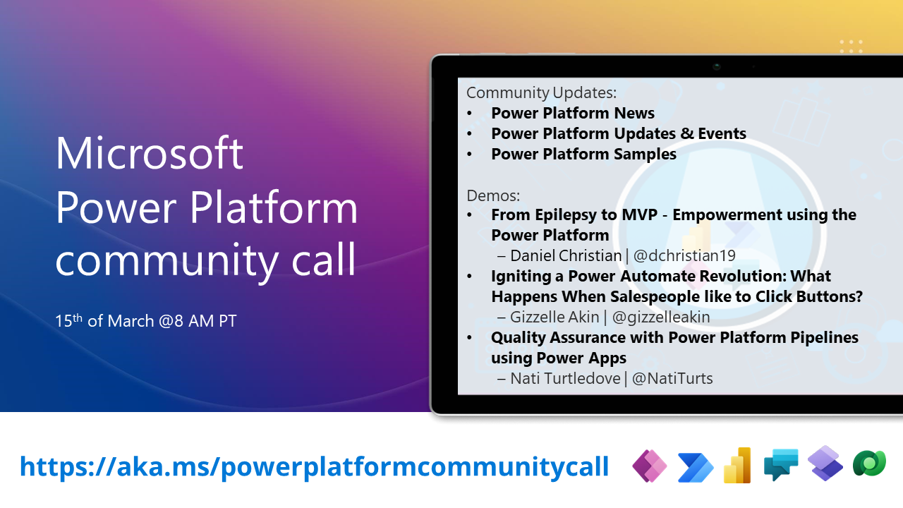 Power Platform Community Call – March 2023 – Screenshot Summary