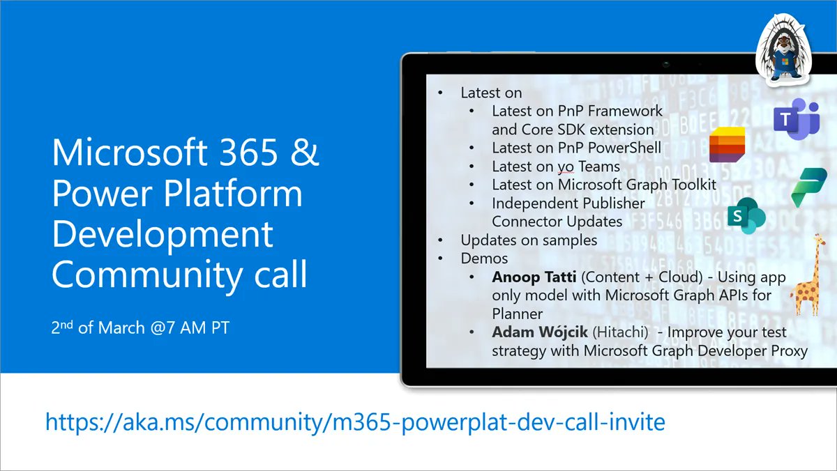 Power Platform & M365 Dev Community Call – March 2nd, 2023 – Screenshot Summary