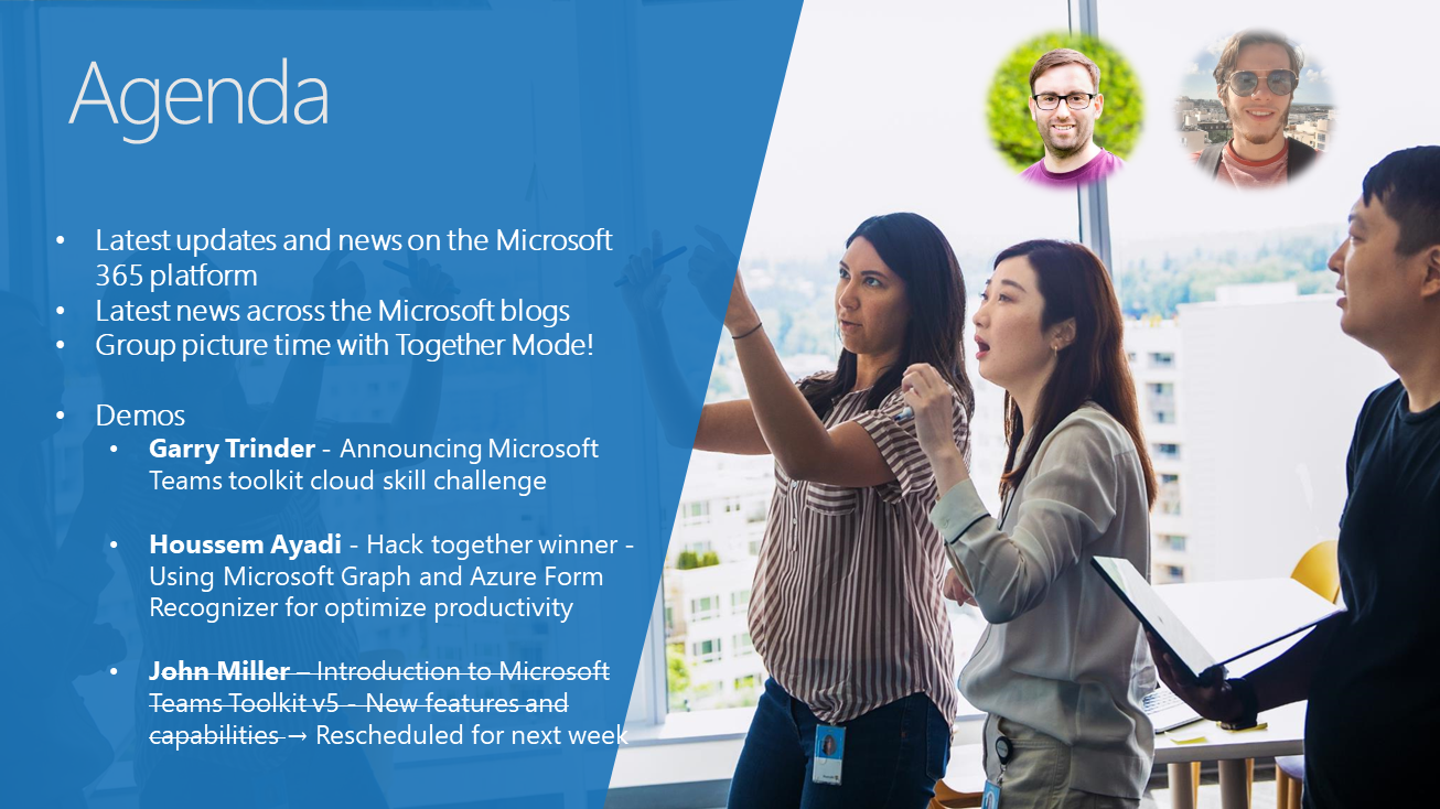 Microsoft 365 & Power Platform Call (Microsoft Speakers) – April 11th, 2023 – Screenshot Summary