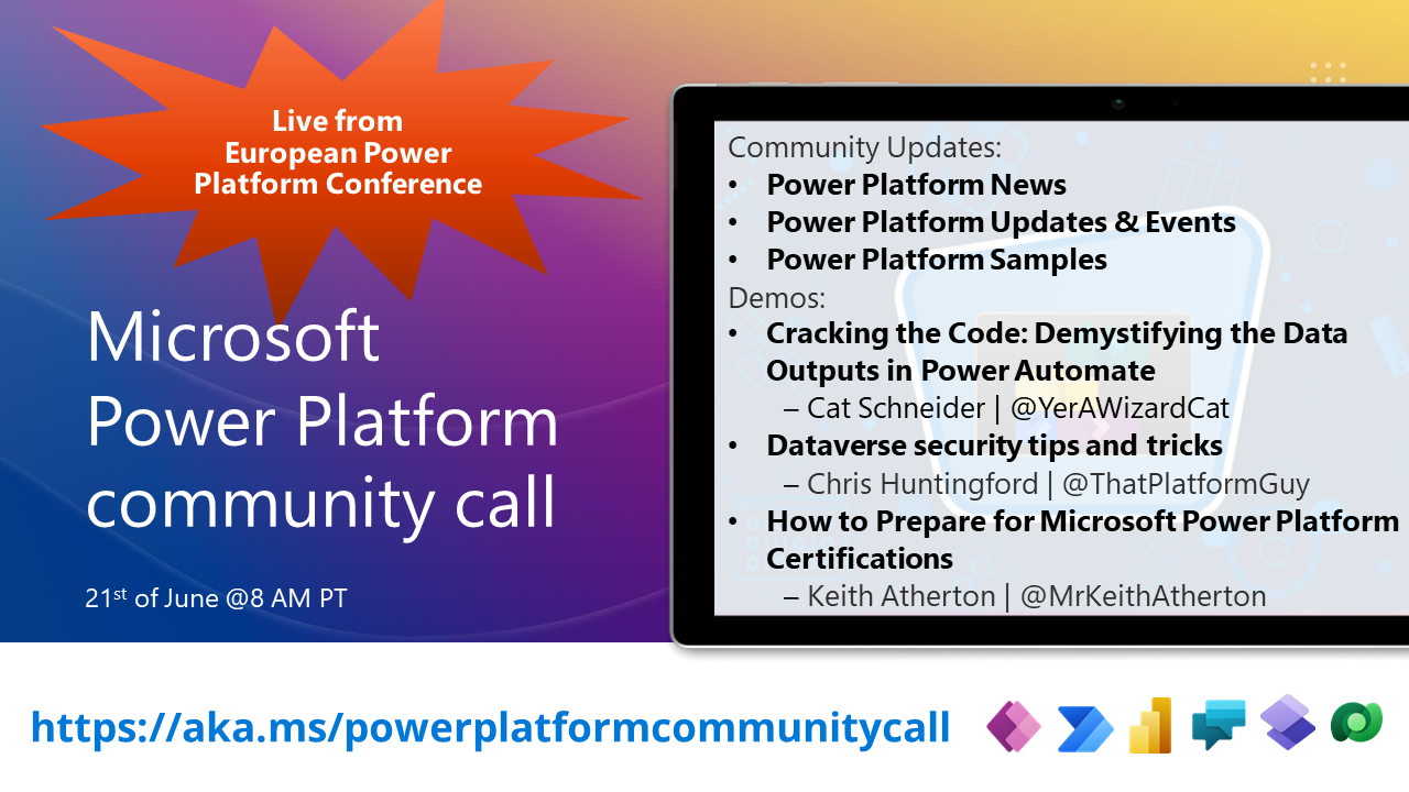 Power Platform Community Call – June 2023 – Screenshot Summary