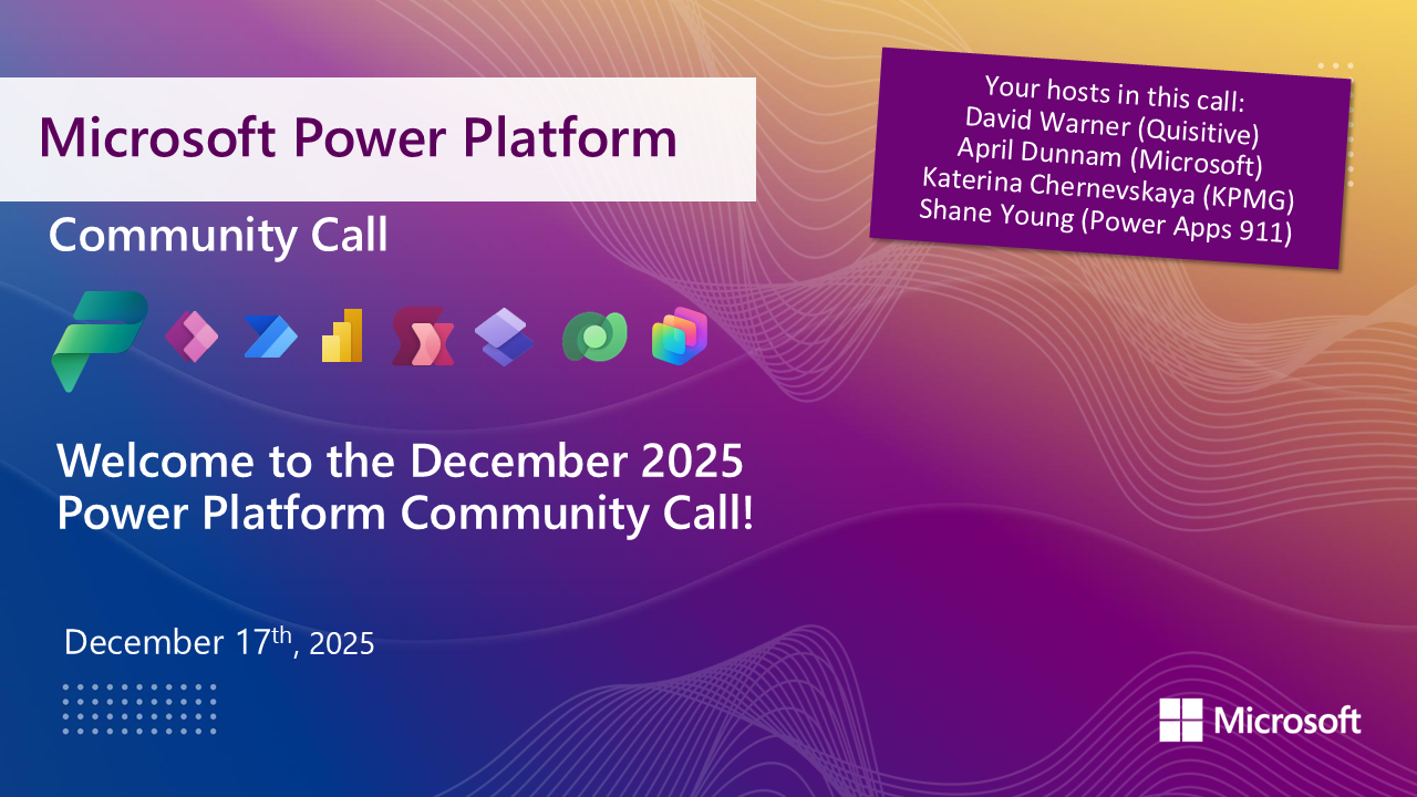 Power Platform – December 2025 – Screenshot Summary