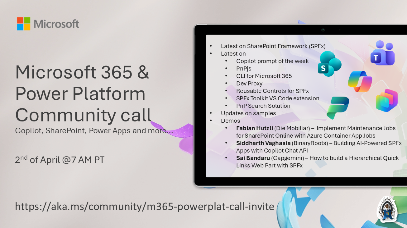 Microsoft 365 & Power Platform Community Call – April 2nd, 2026 – Screenshot Summary