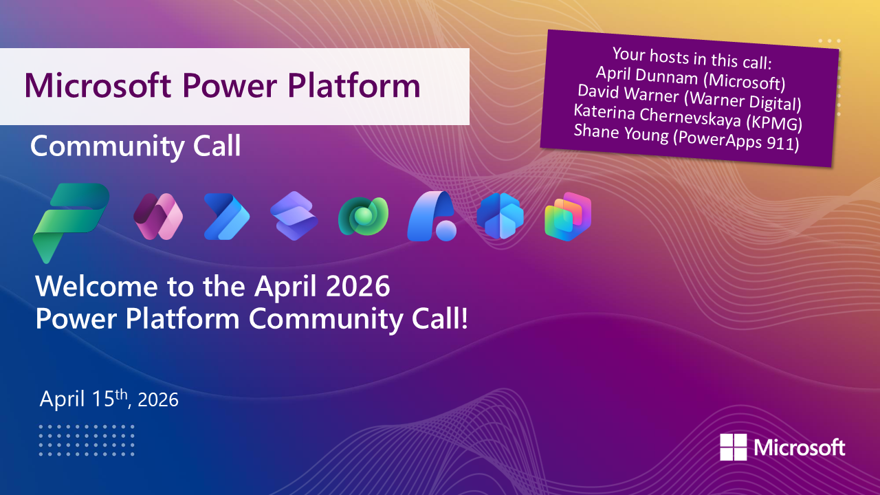 Power Platform – April 2026 – Screenshot Summary